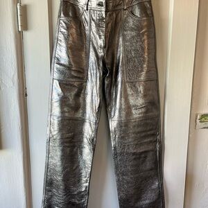 Stella Nova Silver Leather Pants